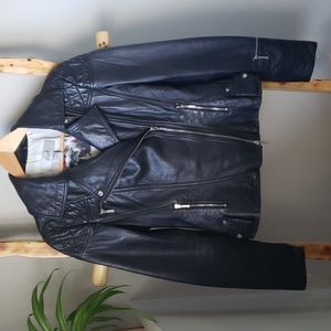 Danier Blink - Genuine Leather Black Moto Jacket XS